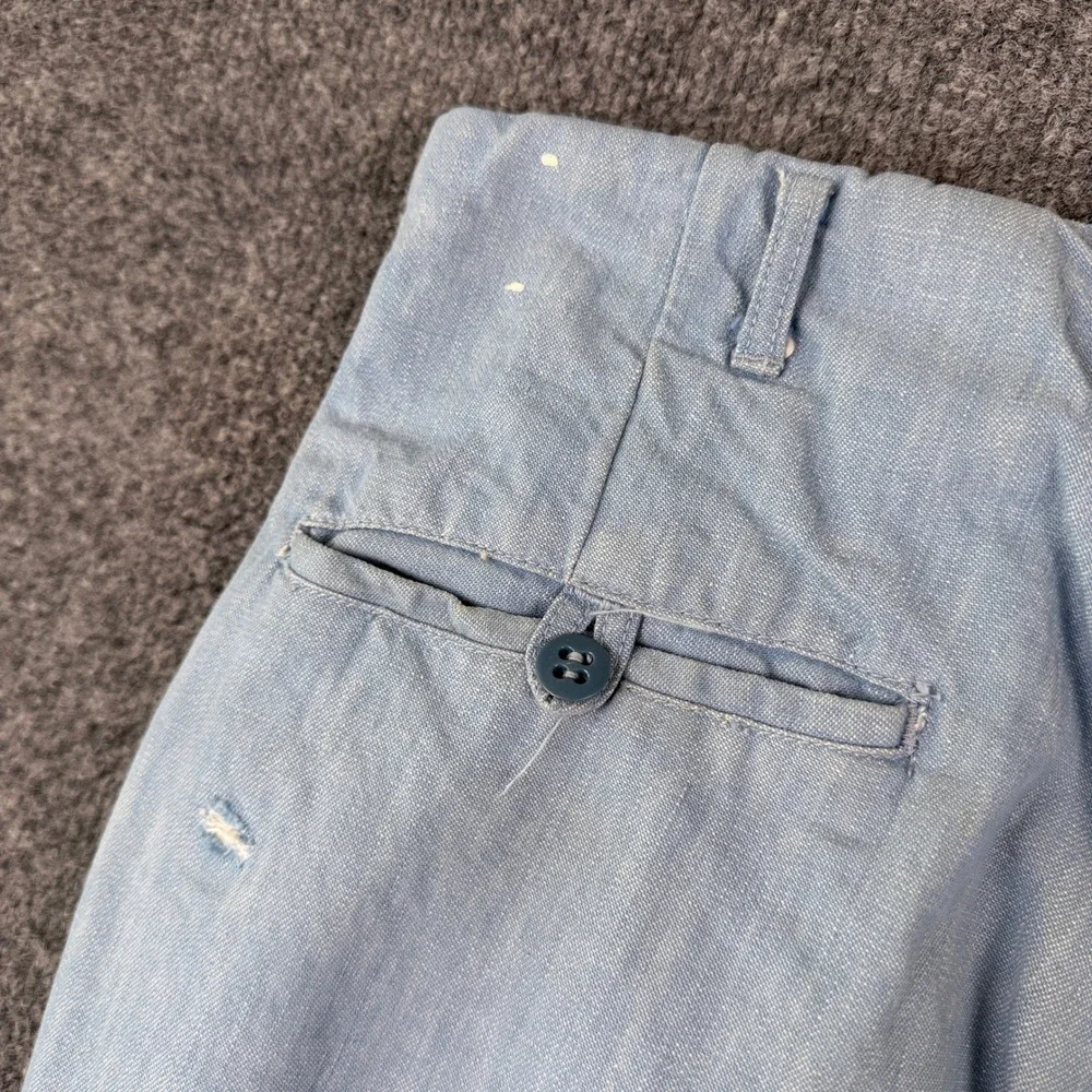 Vintage 50s Hercules Utility Pants Mens 32x32 Sail Cloth Drop Loop Gusset Chino